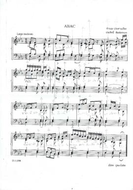 โน้ตเพลง ABAC (มีเนื้อร้อง)