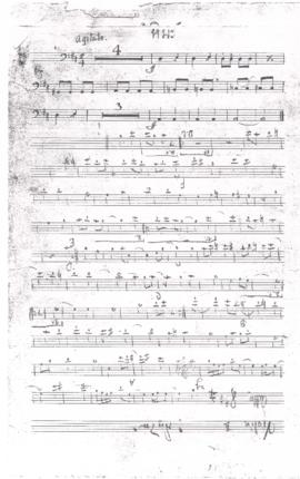 โน้ตเพลง หิมะ / โน้ตเพลง ถิ่นไทย : Violin 1 part