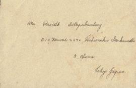 ซองจดหมาย ถึง ประสิทธิ์ ศิลปบรรเลง