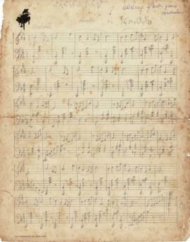 โน๊ตเปียโน ภาวนารัก