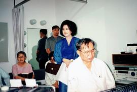 ภาพการอัดซีดีเพลงของมหาวิทยาลัยอัสสัมชัญที่หอประชุมเล็ก ศูนย์วัฒนธรรม