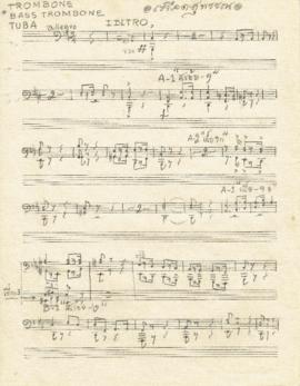 โน้ตเพลง เลือดสุพรรณ : Trombone, Bass Trombone, Tuba part