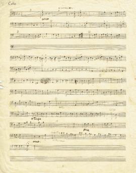 โน้ตเพลง พะม่ากลองยาว : Cello part