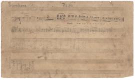 โน้ตเพลง เพลงตื่นเต้น : Trombone part