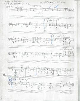 โน้ตเพลง เลือดสุพรรณ : Trombone, Bass Trombone, Tuba part