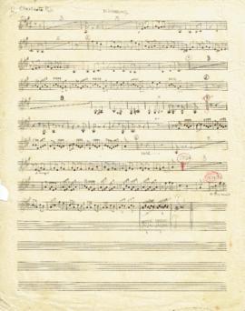 โน้ตเพลง พะม่ากลองยาว : Clarinnet Bb part