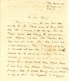 จดหมายจาก Prof. Klaus Pringsheim ถึง Mr. Prasidh Silapabanleng