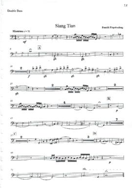 โน้ตเพลง เสี่ยงเทียน (ไม่สมบูรณ์)