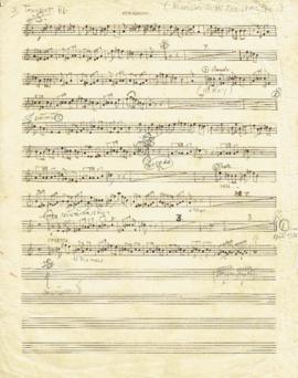 โน้ตเพลง พะม่ากลองยาว : Trumpet Bb part