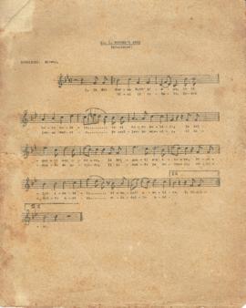 ชุดโน๊ตเพลงร้องของ อ.ประสิทธิ์ ขณะศึกษาที่ญี่ปุ่น