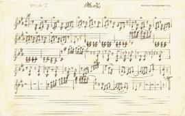 โน้ตเพลง เกวียนวิ่ง : Violin 1 part (ต้นฉบับลายมือ)