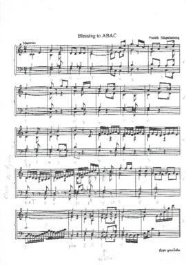 โน้ตเพลง Blessing to ABAC (ฉบับตรวจทาน)
