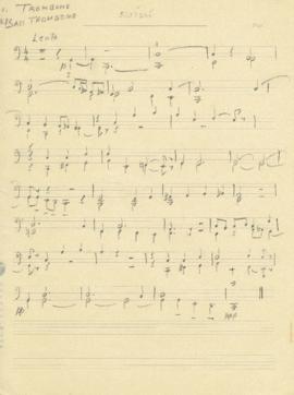 โน้ตเพลง ดวงจันทร์ : Trombone/Bass Trombone  part