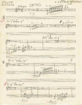 โน้ตเพลง เลือดสุพรรณ : Flute Piccolo part