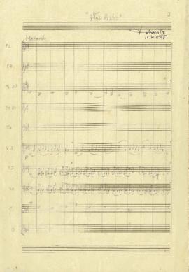 โน้ตเพลง ฟ้อนลำปาง (ต้นฉบับลายมือ)