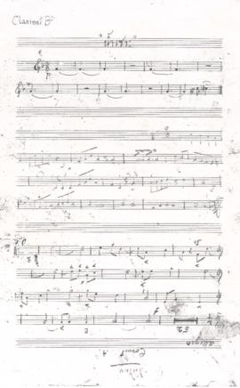 โน้ตเพลง น้ำเซาะ : Clarinet Bb part / เพลงถิ่นไทย : Clarinet Bb part