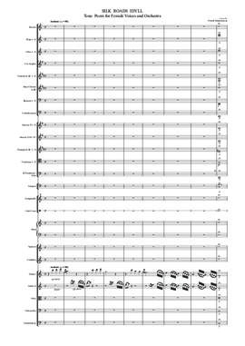 โน้ตเพลง Silk Roads Idyll (ฉบับพิมพ์ด้วยโปรแกรมคอมพิวเตอร์)