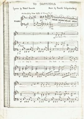 โน้ตเพลง To Daffodils : Voice & Piano (สำเนา)