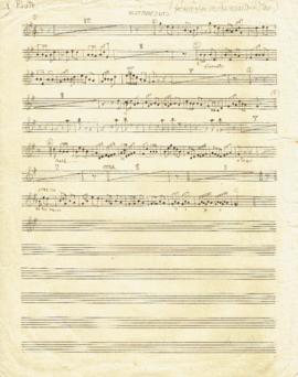 โน้ตเพลง พะม่ากลองยาว : Flute part