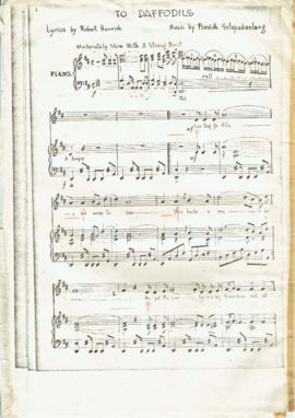 โน้ตเพลง To Daffodils : Voice & Piano (สำเนา)