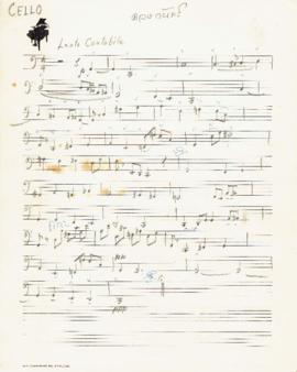 โน้ตเพลง ดวงจันทร์ : Cello part