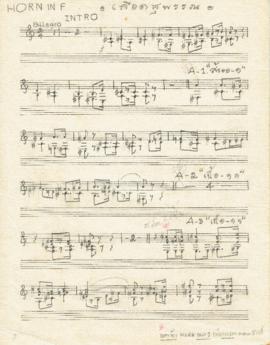 โน้ตเพลง เลือดสุพรรณ : Horn in F part