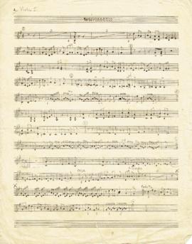 โน้ตเพลง พะม่ากลองยาว : Violin 1 part