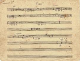 โน้ตเพลง ฟ้าแลบ / โน้ตเพลง แม่มด : Trumpet part