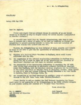 สำเนาจดหมายจาก Jack Bornoff  ถึง Dr. Amporn