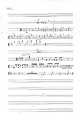 โน้ตเพลง น้ำเซาะ : Viola part / เพลงหิมะ : Viola part