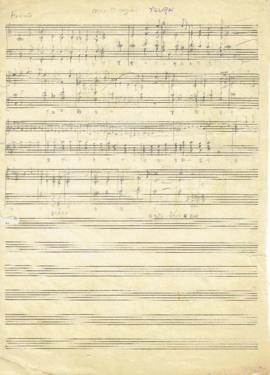 โน้ตเพลง ขอบคุณ (ต้นฉบับลายมือ)