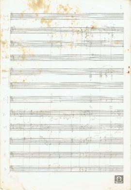 Socre เพลงอนิจจาความรัก (ต้นฉบับลายมือ)