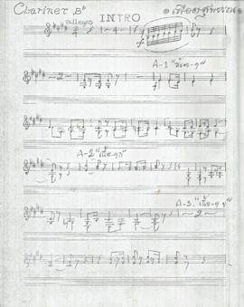 โน้ตเพลง เลือดสุพรรณ : Clarinet Bb part