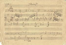 โน้ตเพลง รำพึงแห่งดรุณี : Cello part