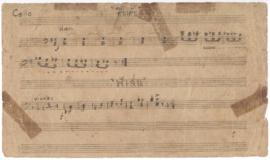 โน้ตเพลง เพลงตื่นเต้น, เพลงฟ้าลั่น : Cello part / เพลงโศก : Cello part