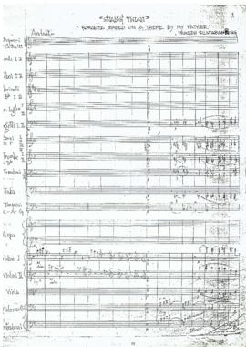 Siang Tian : Romance based on a Theme by my Father (For female chorus & orchestra)