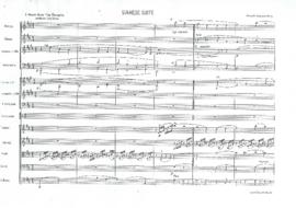 โน้ตเพลง Siamese Suite : Movement 1-3 (สำเนา)