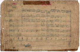 โน้ตเพลง เพลงตื่นเต้น / ด้านหลัง เพลงโศก