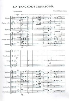 โน้ตเพลง Siamese Suite : In Bangkok's Chinatown (สำเนา)