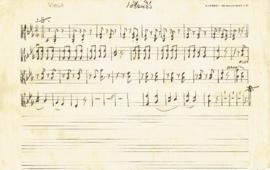 โน้ตเพลง เกวียนวิ่ง : Viola part (ต้นฉบับลายมือ)