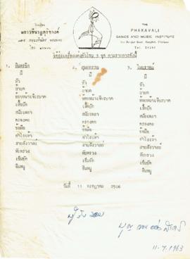 ใบส่งมอบเครื่องแต่งตัวโขน(ยักษ์) 3 ชุด ให้กับ คุณบุญจอง อ่องสาคร