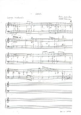 โน้ตเพลง ABAC (เพลงประจำมหาวิทยาลัยอัสสัมชัญ)