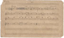 โน้ตเพลง เพลงโศก : Flute part