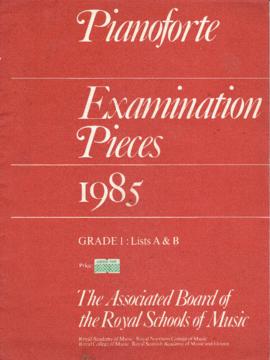 Pianoforte Examination Pieces 1985