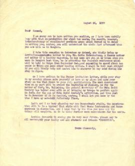 สำเนาจดหมายจาก Mr. Prasidh Silapabanleng ถึง Prof. Sakakibara